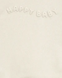 Baby Glitter Fleece Sweatshirt- Ivory