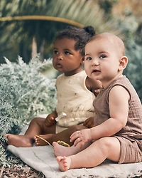 Baby Organic Cotton Gauze Romper