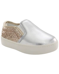 Kid Metallic Slip-On Casual Shoes