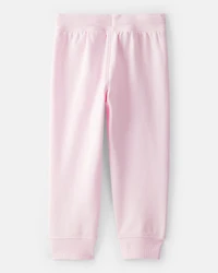 Toddler Girl Drawstring Joggers - Pink