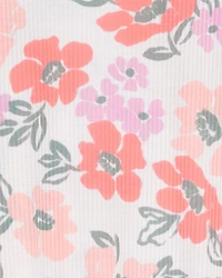 Girls 2-Piece Floral Loose Fit Pajamas
