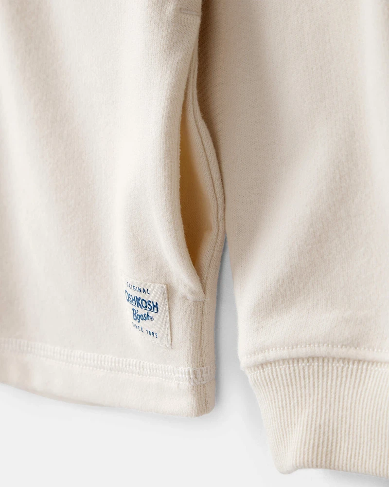 Toddler Boy Long-Sleeve Hoodie - Ivory