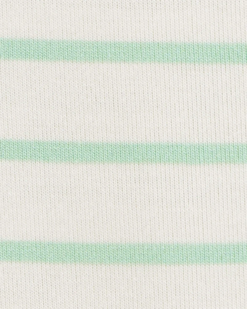 Baby Boy Striped PurelySoft Romper - Green