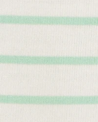 Baby Boy Striped PurelySoft Romper - Green
