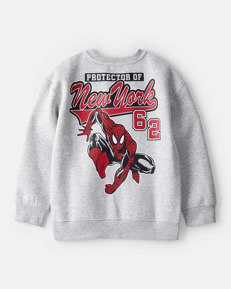 Boys ©Marvel Spider-Man Pullover Sweatshirt - Grey