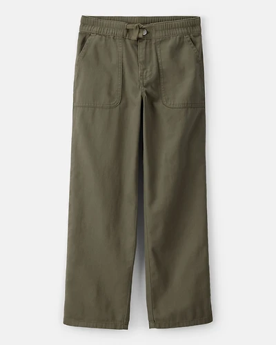 Girls Cotton Wide-Leg Pants