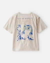 Kid Galactic Gamer Short-Sleeve Graphic Tee - Cream