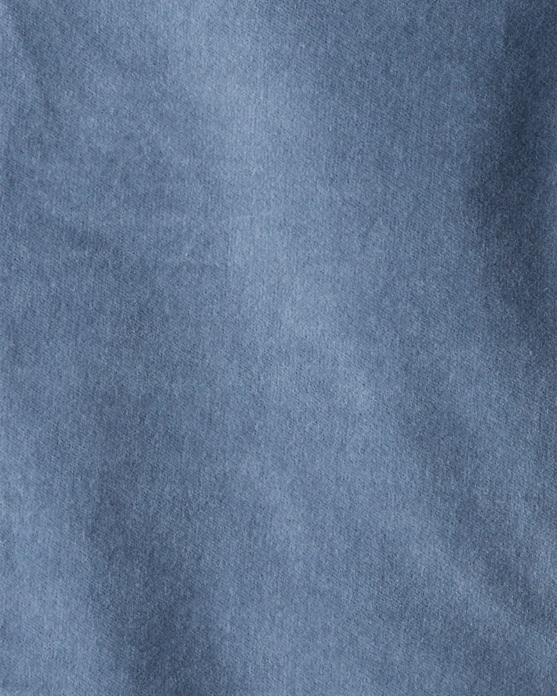 Toddler Girl Velvet Flare Pants - Blue