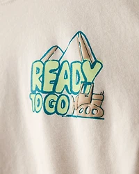 Toddler Boy Graphic Tee - Tan