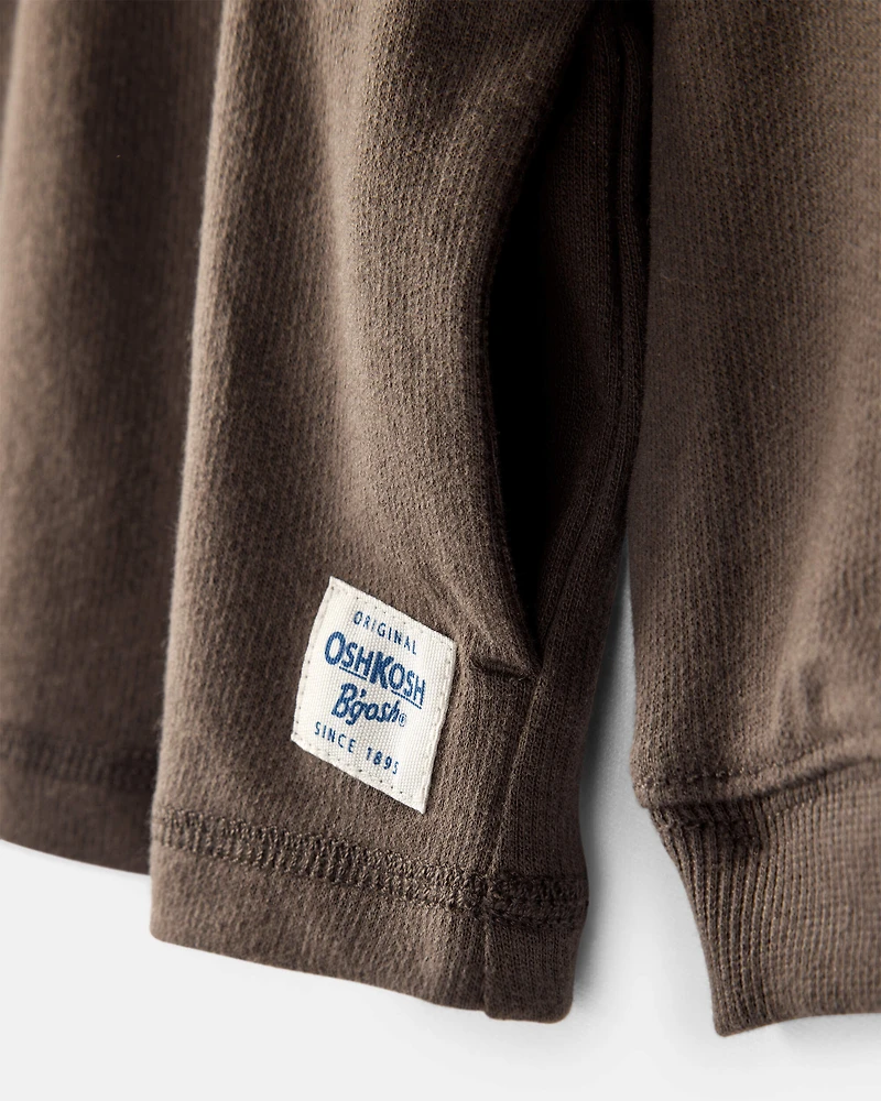 Baby Boy Long-Sleeve Hoodie - Brown