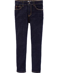Kid Dark Blue Wash Skinny-Leg Jeans