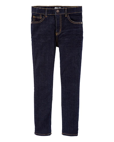 Kid Dark Blue Wash Skinny-Leg Jeans