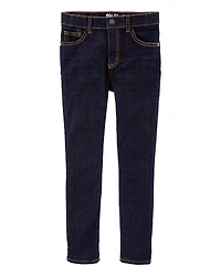 Kid Dark Blue Wash Skinny-Leg Jeans