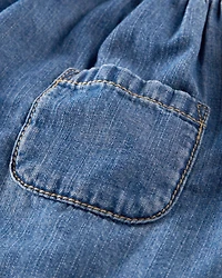 Baby Organic Cotton Chambray Pocket Dress
