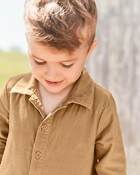 Toddler Organic Cotton Corduroy Jumpsuit