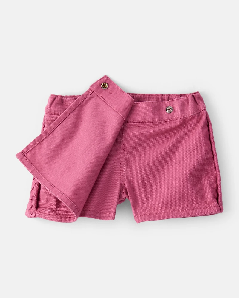 Baby Girl 100% Cotton Skort - Pink
