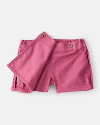 Baby Girl 100% Cotton Skort - Pink