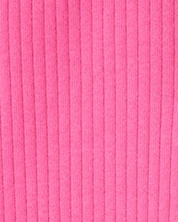 Baby Girl Cotton Solid Stretch Leggings - Pink