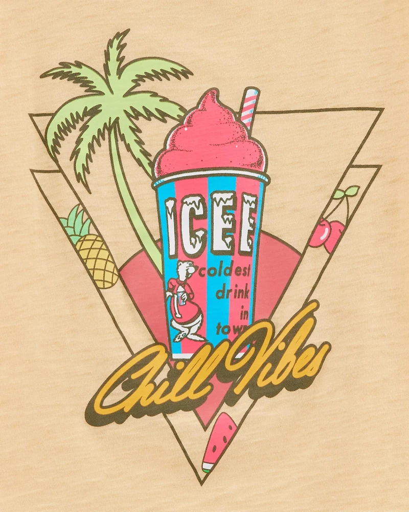 Kid Icee Graphic Tee - Yellow
