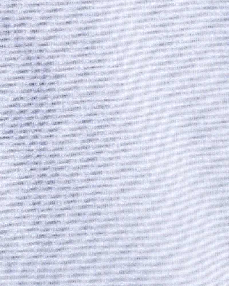 Kid 2-Piece Button-Front Shirt & Sweater Vest Top - Blue/White