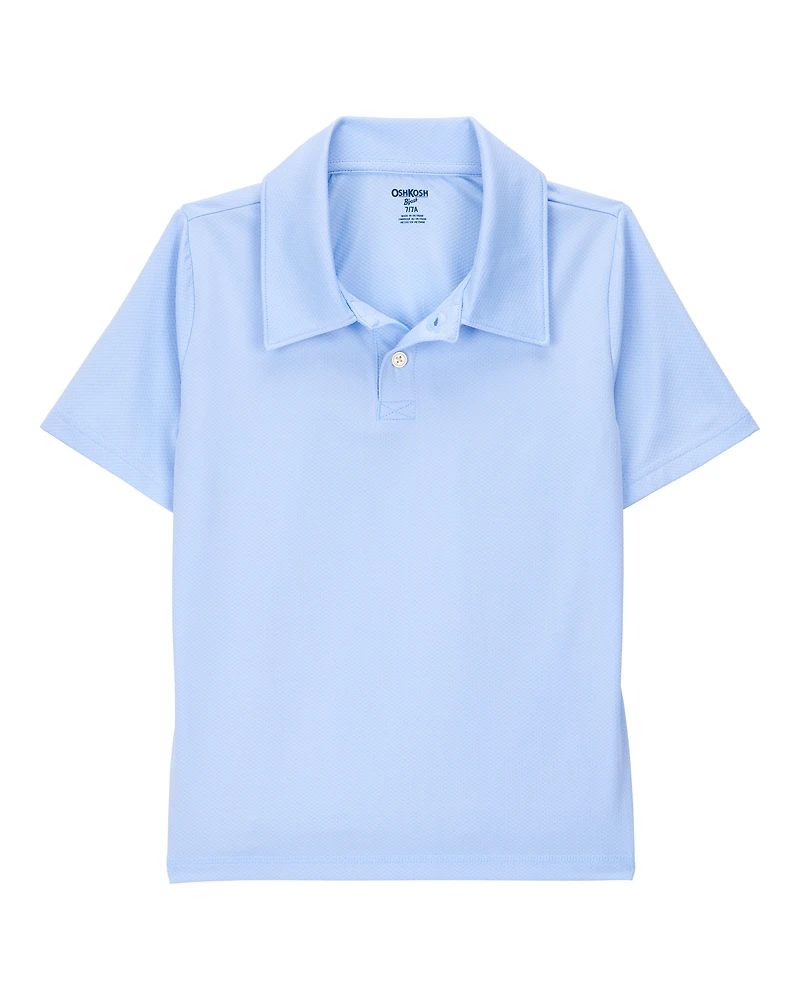 Kid Active Uniform Polo Shirt in Moisture Wicking BeCool™ Fabric - Blue