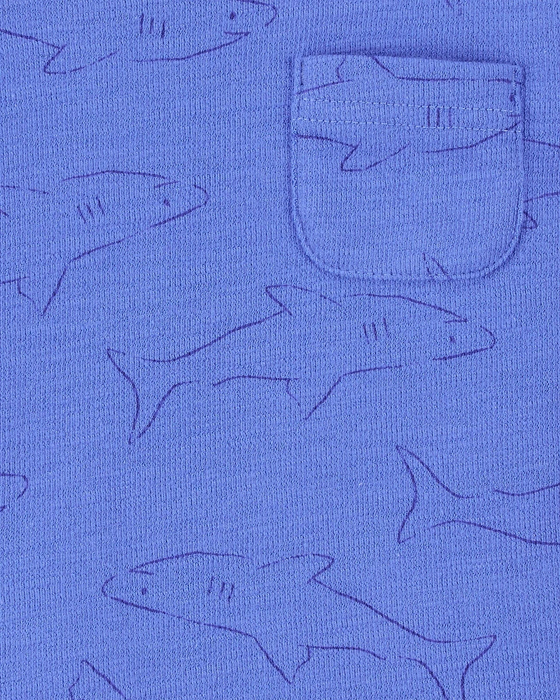 Baby Shark Pocket Tee - Blue