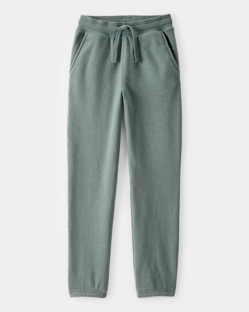 Boys 2-Piece Daydream Fleece Jacket & Drawstring Joggers Set - Green