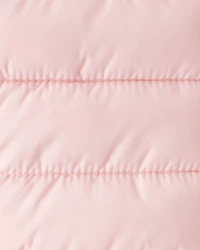 Baby Hooded Puffer Jacket - Pink