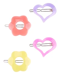 Girls 4-Pack Floral Hair Clips