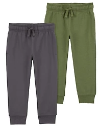 Baby 2-Pack Pull-On French Terry Joggers
