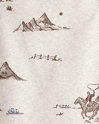 Baby Organic Cotton Pajamas Western Rodeo Print