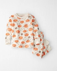 Baby Organic Cotton Pajamas Harvest Pumpkins Print