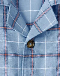 Toddler 2-Piece Plaid Coat Style Loose Fit Pajamas - Blue