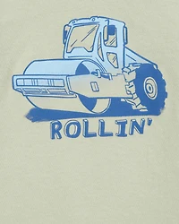 Toddler Boy Tractor Rollin' Short-Sleeve Graphic Tee - Olive