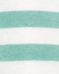 Baby 2-Piece Striped Tee & French Terry Shorts Set