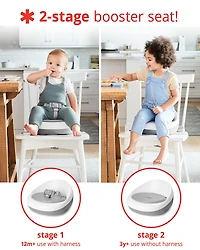 Sleek Seat Booster - Grey/White