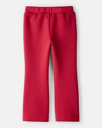 Toddler Girl Pull-On Flare Pants - Red