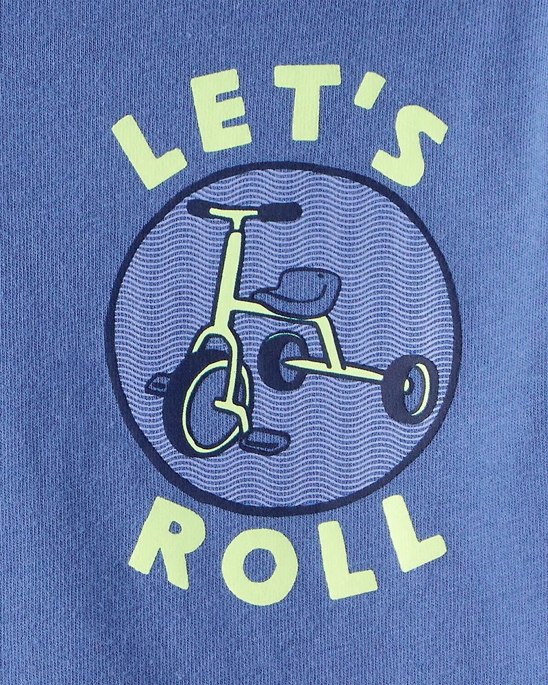 Toddler Boy Bicycle Long-Sleeve Graphic Tee - Blue