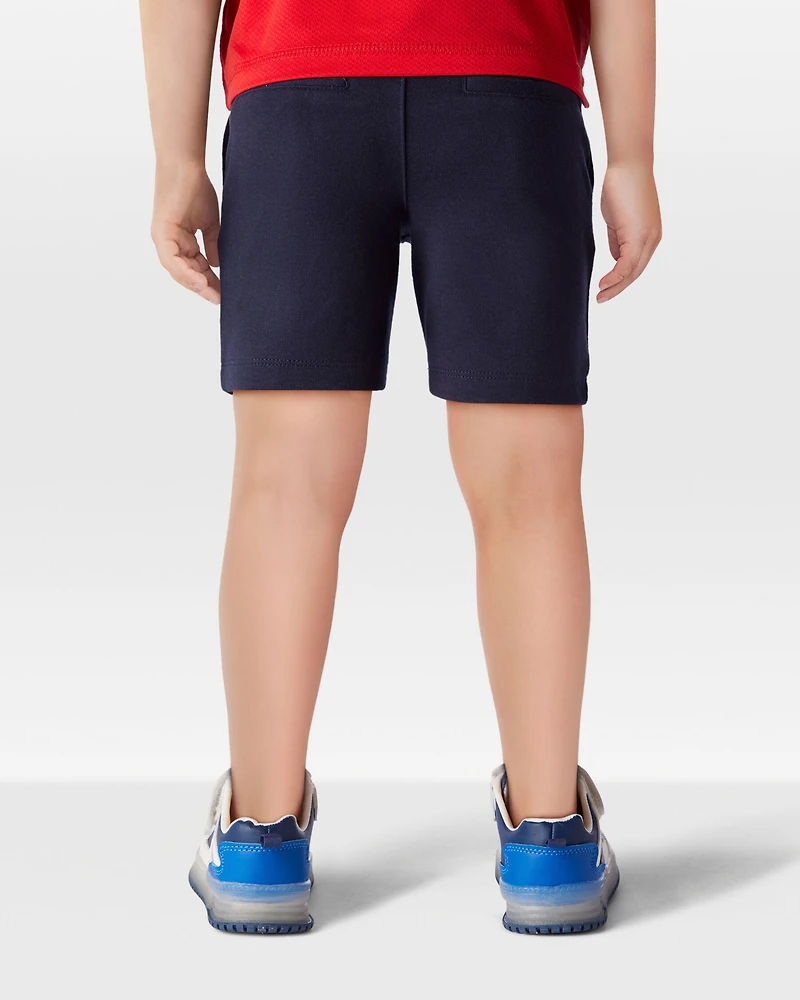 Toddler Ponte Knit Uniform Shorts - Navy