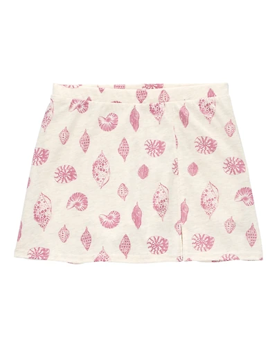 Girls Seashell Golf Skort - Ivory