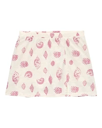 Girls Seashell Golf Skort - Ivory
