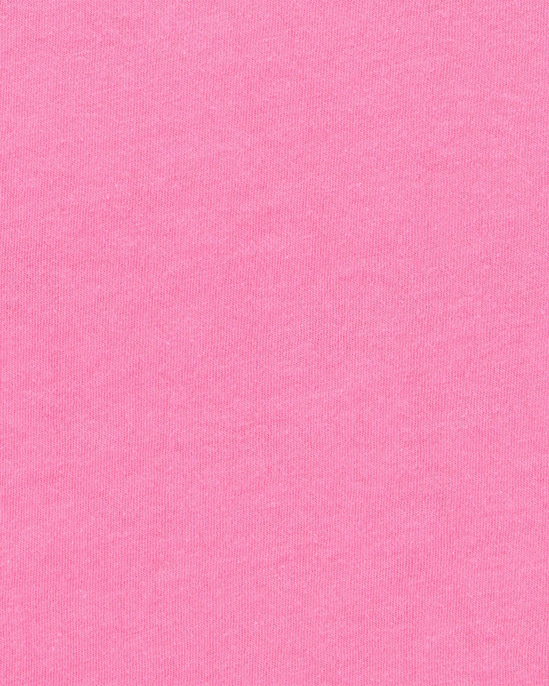 Toddler Solid Short-Sleeve Fashion Top - Pink