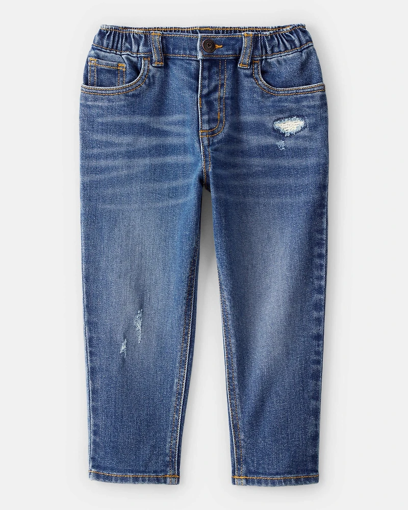 Toddler Boy Mid-Rise Distressed Denim Jeans - Blue