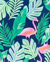Boys Tropical Print Swim Trunks
