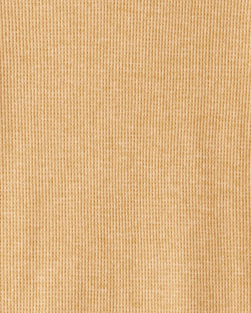 Boys Solid Thermal Long-Sleeve Tee - Yellow