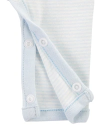 Baby Preemie Striped Cotton Sleep & Play Pajamas