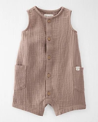 Baby Organic Cotton Gauze Romper