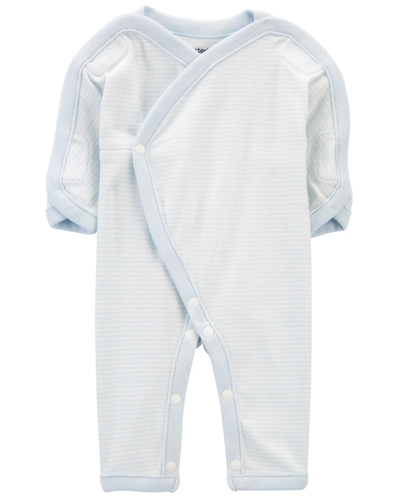 Baby Preemie Striped Cotton Sleep & Play Pajamas