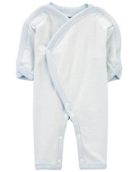 Baby Preemie Striped Cotton Sleep & Play Pajamas