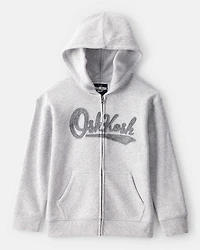 Boys DayDream Fleece Hooded Zip-Up Jacket - Grey